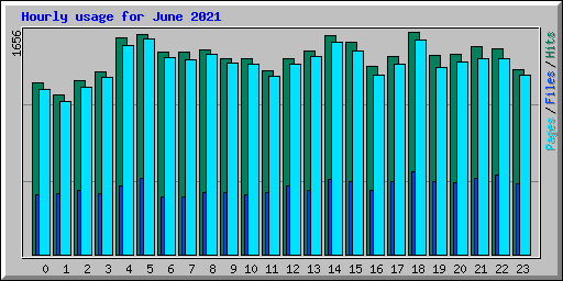 Hourly usage for June 2021