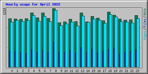 Hourly usage for April 2022