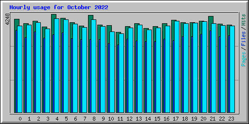 Hourly usage for October 2022