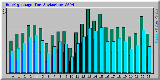 Hourly usage for September 2024